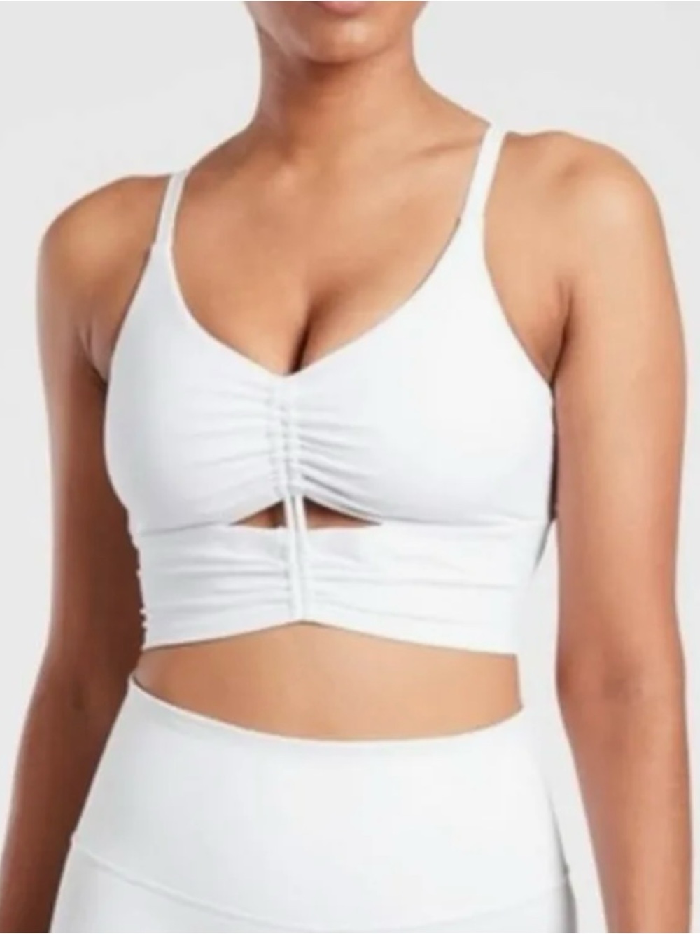 Athleta Long Line Padded Crop Top